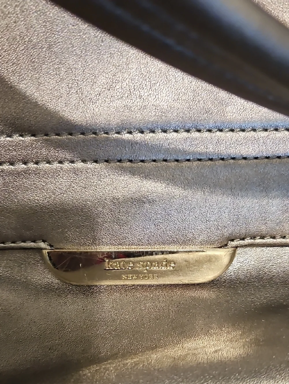 Kate Spade Metallic Gunmetal‎ Shoulder Bag